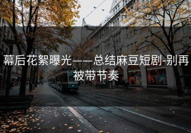 幕后花絮曝光——总结麻豆短剧-别再被带节奏