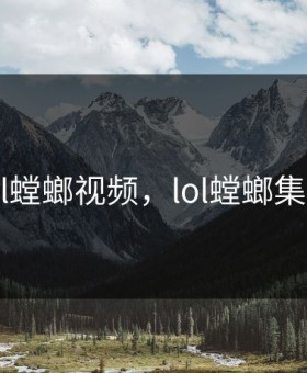 lol螳螂视频，lol螳螂集锦